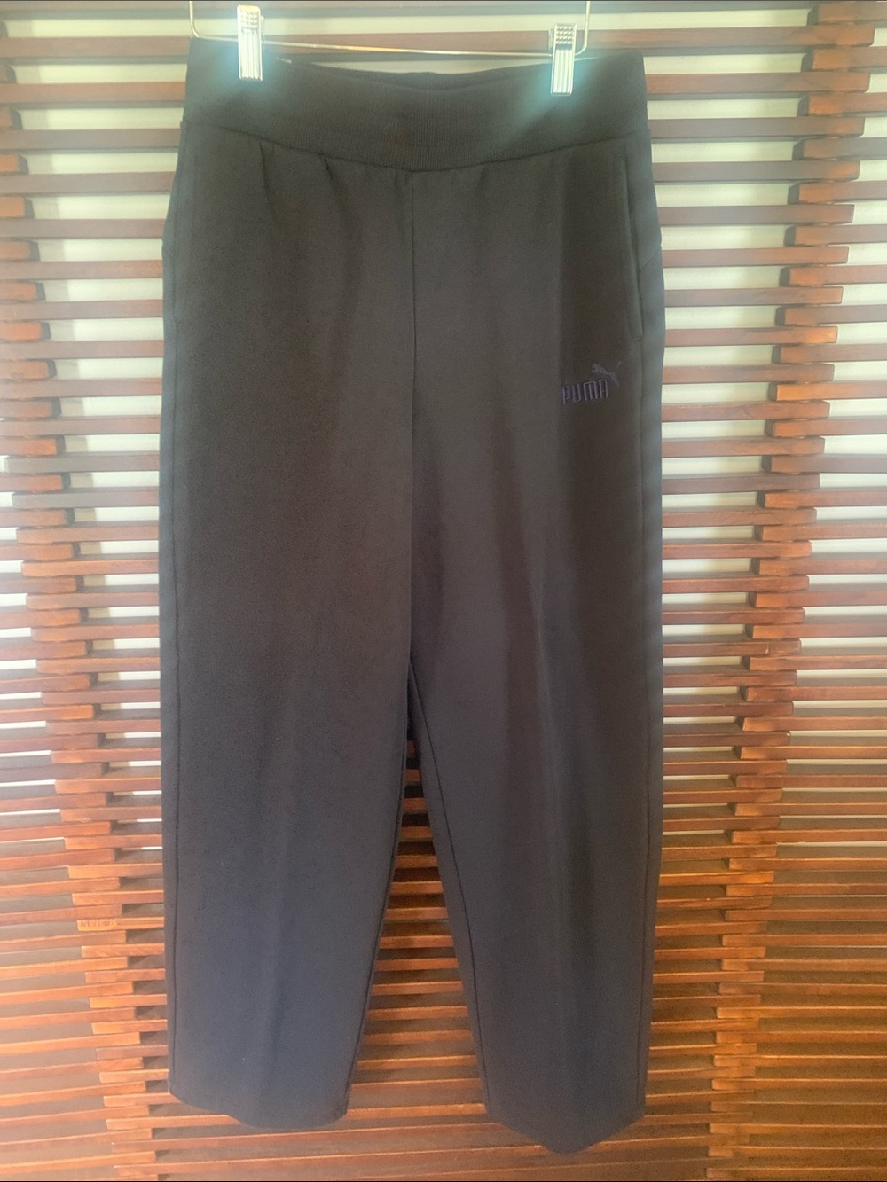 Puma Black Sweatpants with Subtle Logo